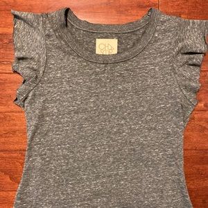 Chaser Brand Women's Lightweight Tee. XS. Grey.